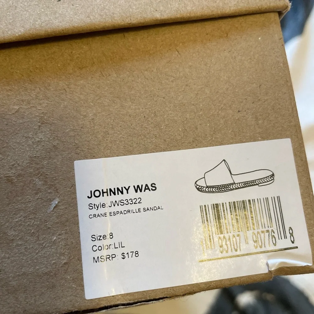 NIB Johnny Was Crane Espadrilles Sandals